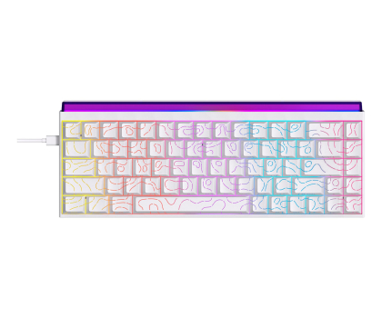 Klawiatura Ajazz NK68 Red Switch biała